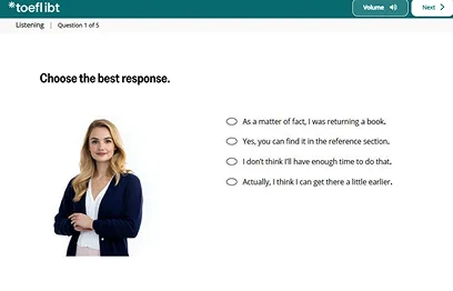 Plataforma TOEFL - Listening