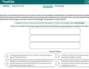 Plataforma TOEFL - Summary