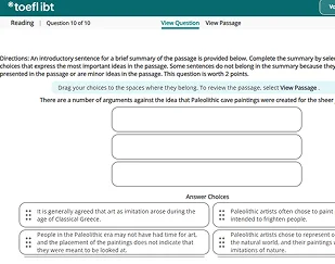 Plataforma TOEFL - Summary